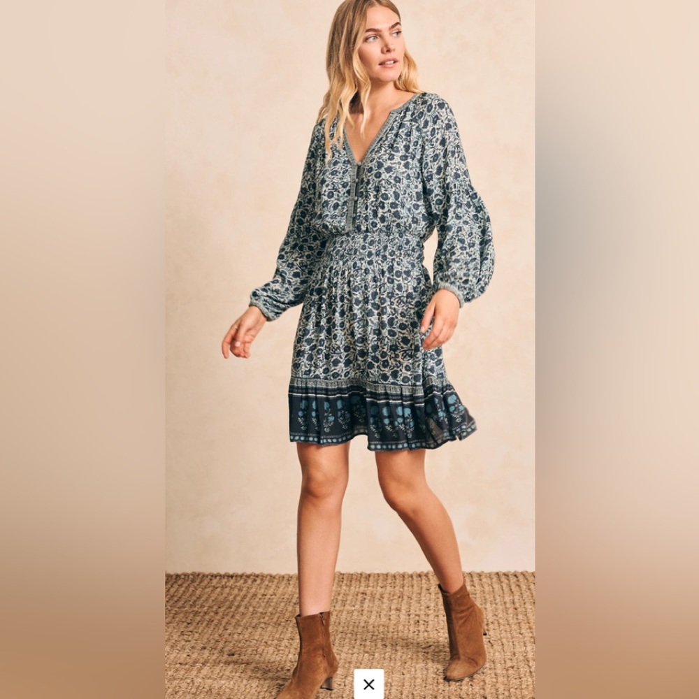 Faherty Montana Floral Dress size medium